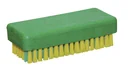 Hand washing brush with strong nail row, color yellow/green