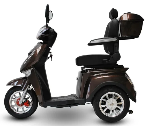 "Electric mobility scooter brown - removable Li-Ion battery 20 Ah - 25 km/h - 1000 Watt mobility scooter for seniors image"