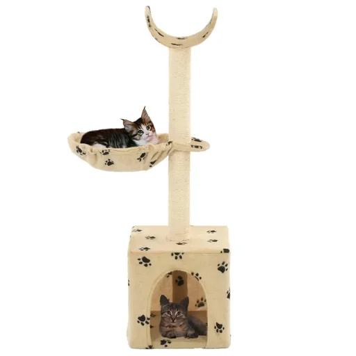 "Cat scratching post with sisal scratchers image"