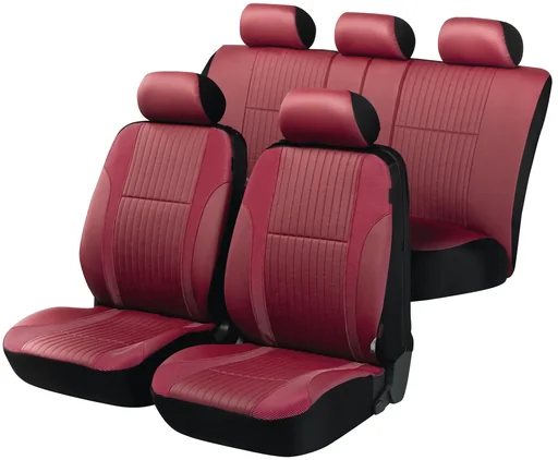 "Car seat covers ZIPP IT Deluxe Medway made of artificial leather with zipper system image"