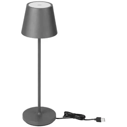 "VT-7522 Table Lamp - 3000K - Dimmable via Touch - Rechargeable - Grey - IP54 image"