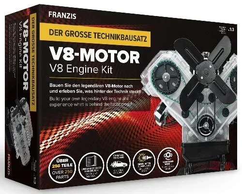 "Duży zestaw technologiczny silnika V8 image"