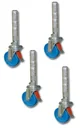 Castor set (4 pieces) for mobile aluminum scaffolding