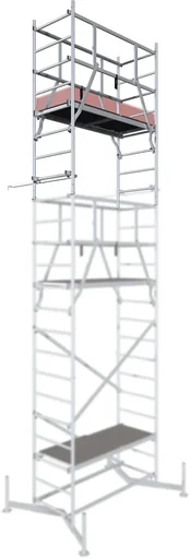 "MONTO ClimTec aluminum COMPLETE SCAFFOLDING AH 7 m including 125mm castors image"