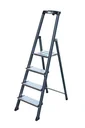 Anodized aluminum comfort stepladder, 4 steps