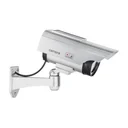 Solar security camera dummy with LED