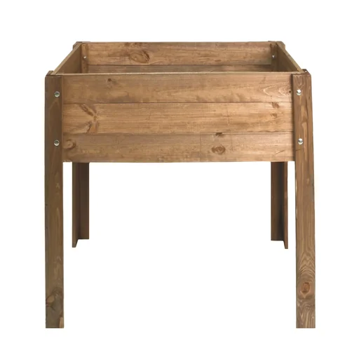 "Wooden raised bed, brown, 80 x 40 x 78 cm image"