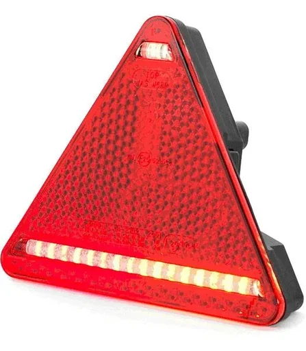 "LED triangle pendant light - right side image"