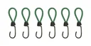 Rubber tensioners for cargo nets, tarpaulins and luggage securing, 18 pieces