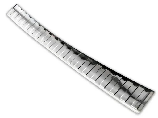 "Stainless steel loading sill protector, Opel COMBO/E-LIFE - New length + 15 cm, 2008-FL2018>, OEM quality image"