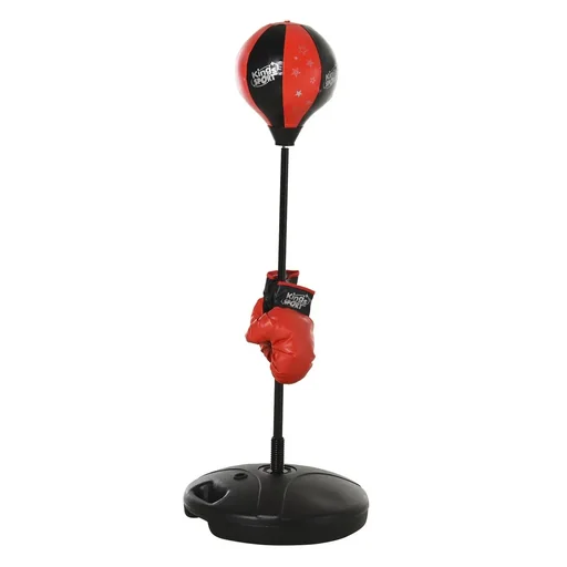"Children's punching ball set with boxing gloves image"