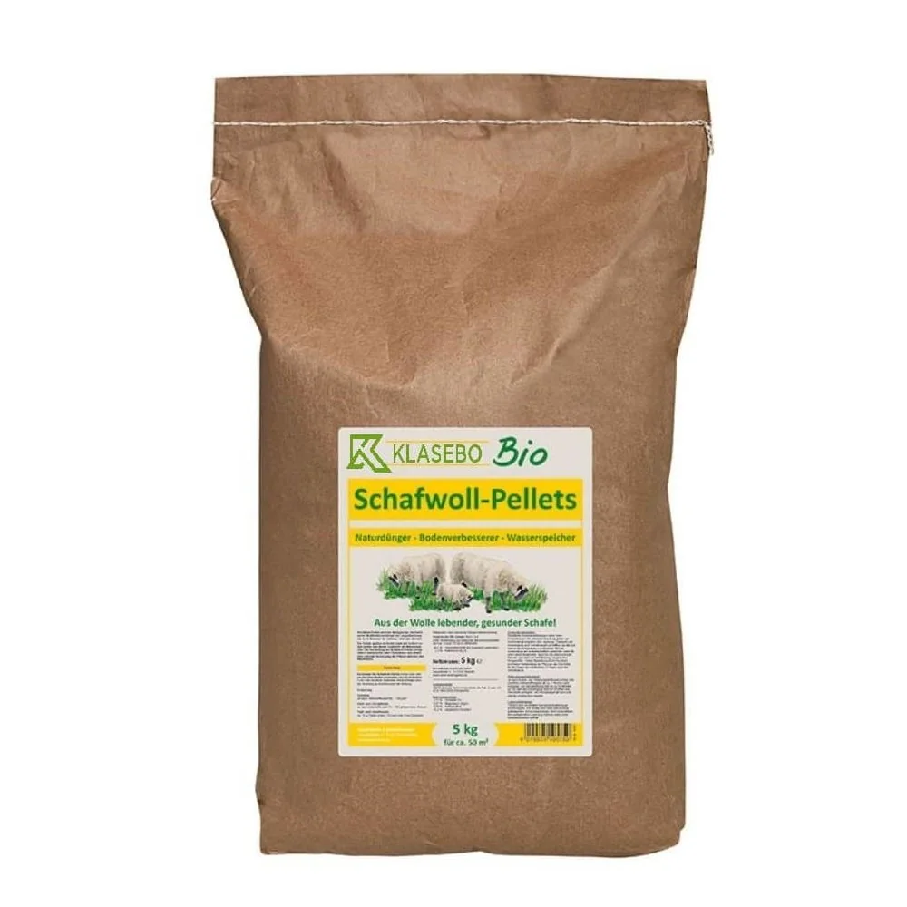 Pellety z owczej wełny 5 kg, nawóz organiczny do warzyw, ekologiczny nawóz do ogrodu, na 50-100 m²