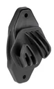 Rope insulator "Euro Cord", color black, 10 pieces in a bag