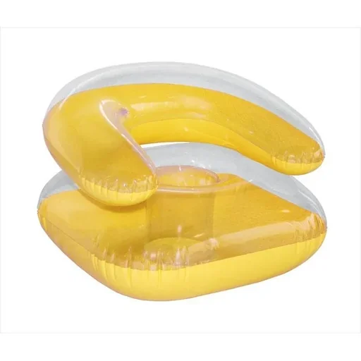 "Inflatable chair yellow image"