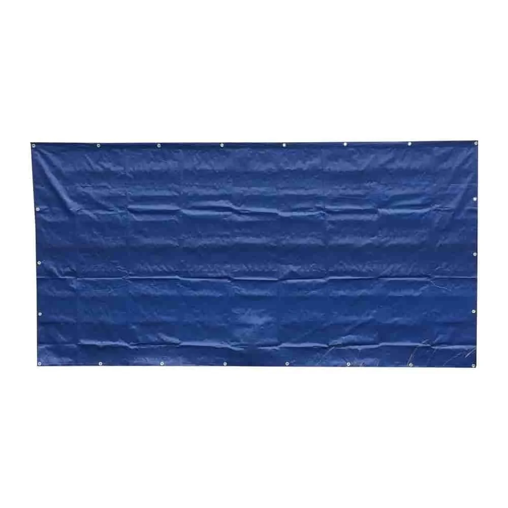 "Plandeka na ogrodzenie budowlane, niebieska, 1,76x3,41m, 160g/m² image"