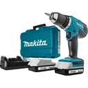 Cordless impact drill DHP457DWE including 2x 18 V 1.3 Ah batteries, charger and case