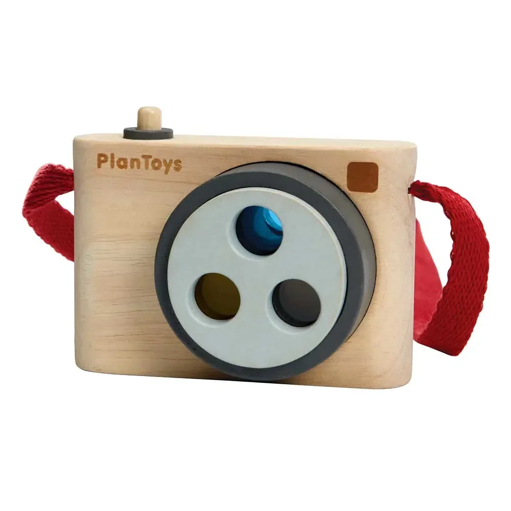 "Plan Toys Zabawka aparat fotograficzny kolorowy drewno image"