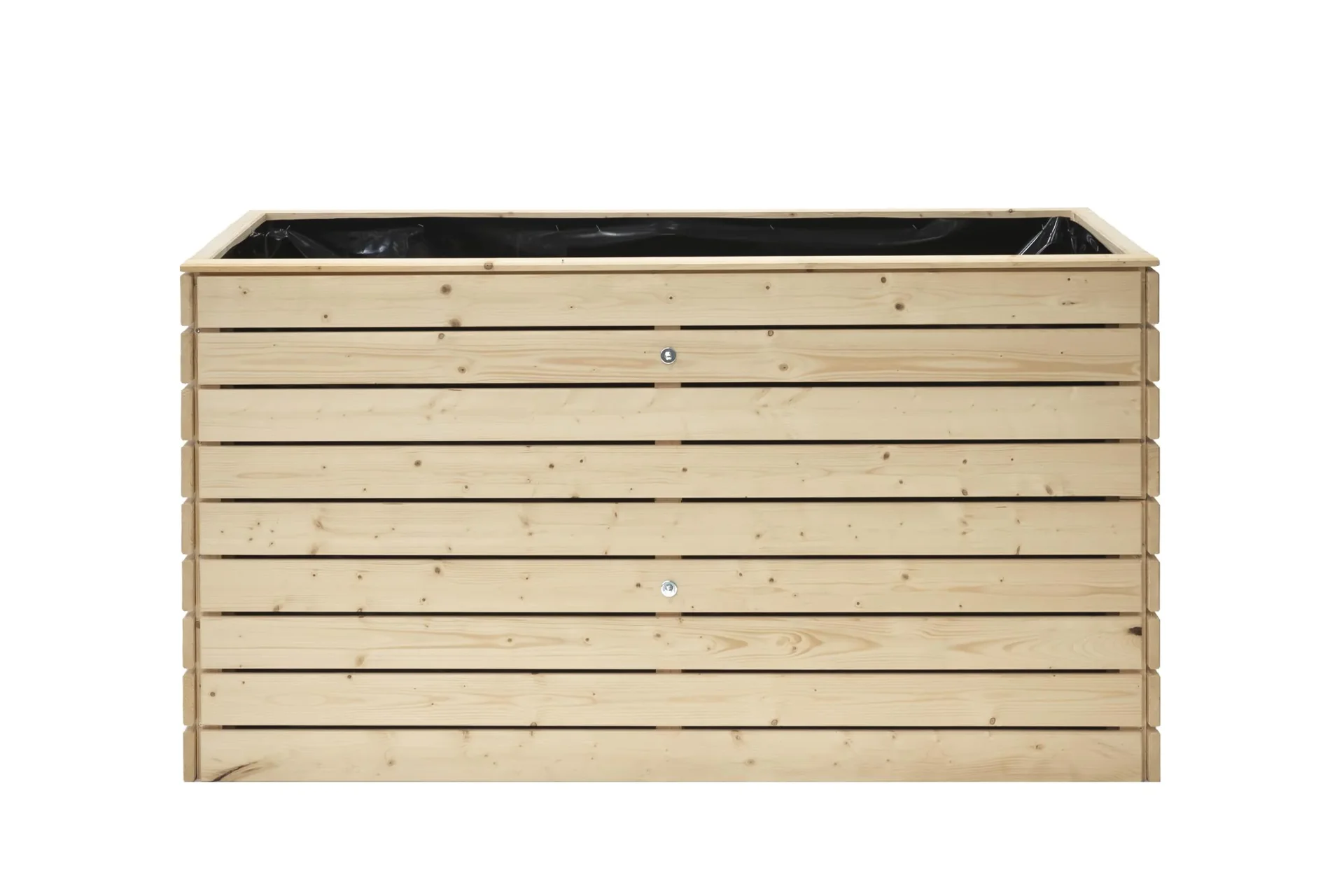 "Podwyższona grządka Asket XL, 160×70×90 cm, Naturalna – Drewno świerkowe, przyjazna dla pleców image"