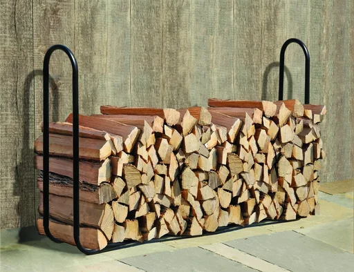 "Firewood rack 244 centimeters with coated steel frame image"