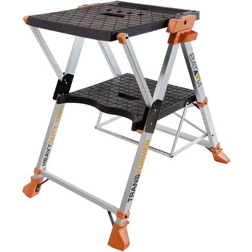"TRANSFORM A MULTIFUNCTIONAL WORKBENCH AND STEP LADDER INTO ONE UNIT image"
