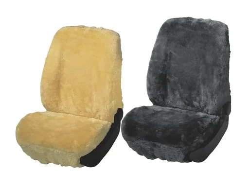 "Car seat cover lambskin, color anthracite - 1 piece image"