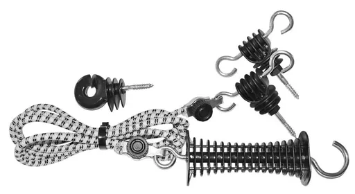 "Rubber electric rope 25m, 7 mm, 3 x 0.30mm stainless steel image"