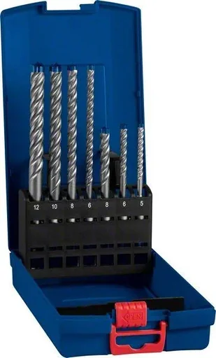 "Hammer drill set SDS plus-7X, 7-piece set EXPERT image"