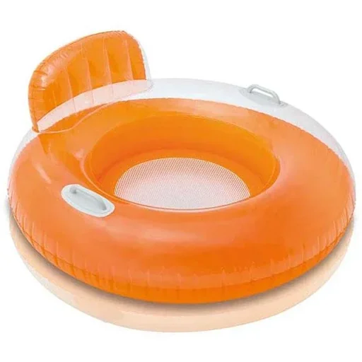 "Chair with handrail for the water-orange image"