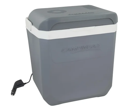 "Powerbox Plus 28L Thermoelectric Cooler with 28L capacity, antimicrobial interior walls, 12V plug image"