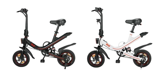 "Unisex mini folding bike, 12 inches, automatic transmission, white, "City" image"