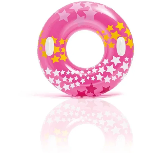"Star Pool with Handles Ø 91cm Pink image"