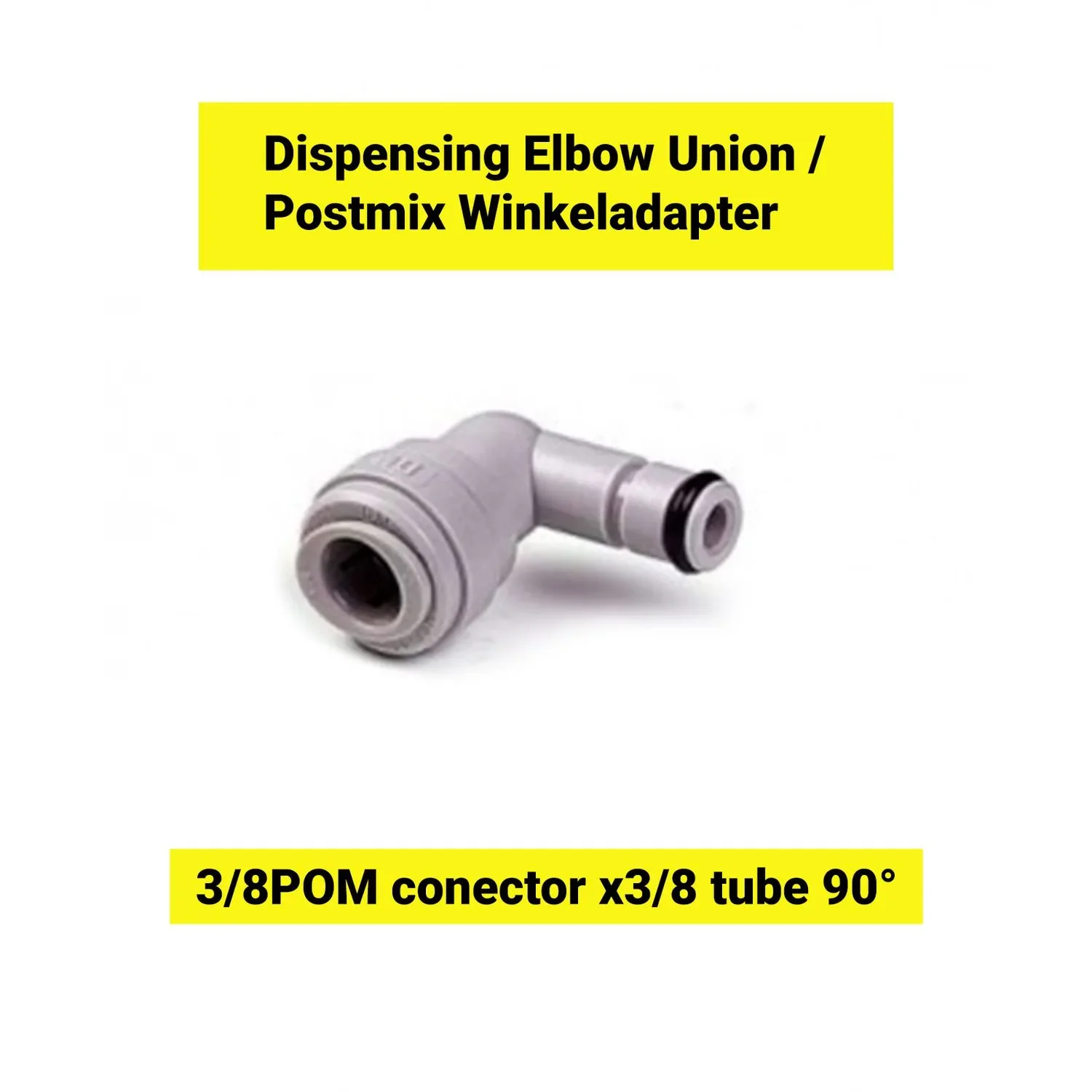 "Adapter kątowy Postmix 3 / 8POM stożek x rura 3/8 90 ° image"