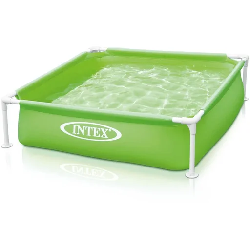 "Children's pool with frame green image"