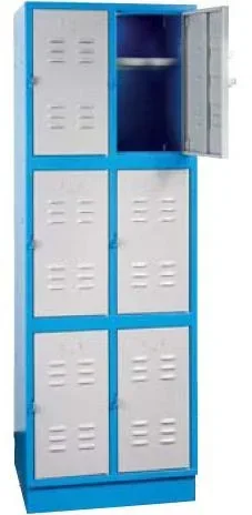 "Lockers TYPE 6F, 6 lockers with lock image"