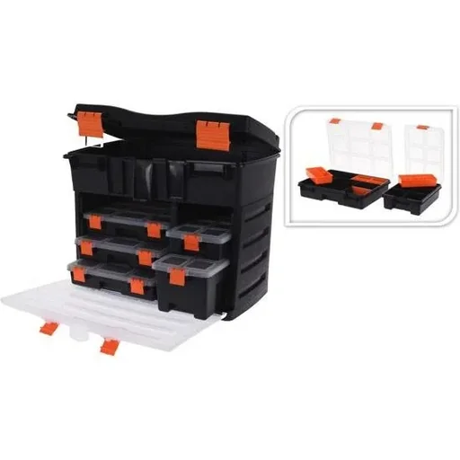 "Hobby XL tool case with 5 assortment boxes 50 x 42 x 30 cm image"