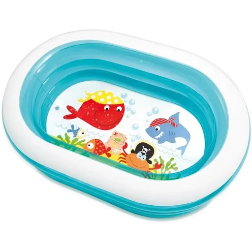"Inflatable pool in oval shape image"