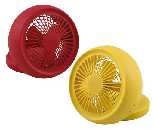 "Dinky table fan with USB - yellow image"