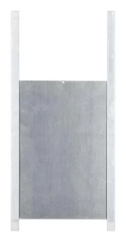 "Przesuwane drzwi dla kur 22 x 33 cm, aluminium, kompletny zestaw montażowy image"