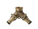 2-drożny rozdzielacz wody do 1/2" + 3/4" / przyłącze kranowe / adapter kranowy