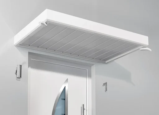 "Rectangular canopy type NM, 2000 x 900 x 140 mm, color white - 16 kg image"