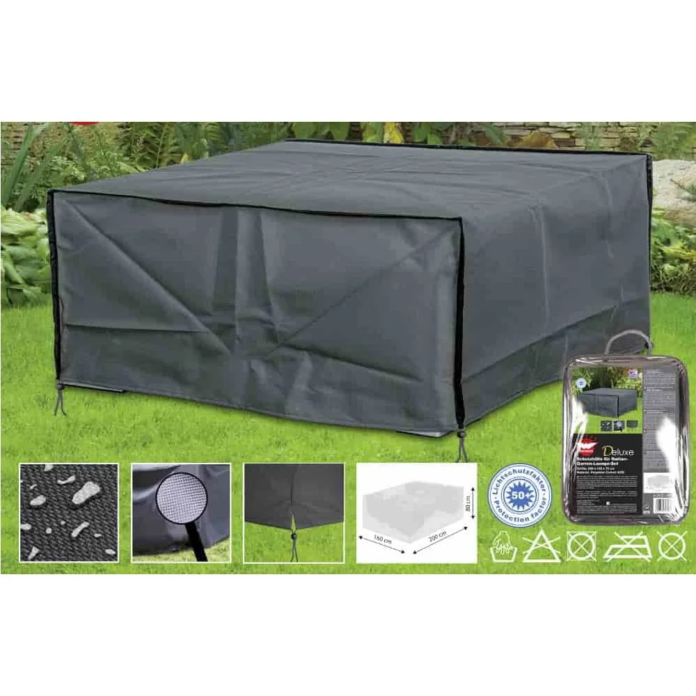 "Pokrowiec na Meble Ogrodowe Lounge Deluxe 200x160x80cm Wodoodporny image"