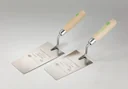 Berner plastering trowel, 140mm, stainless steel, natural wood handle