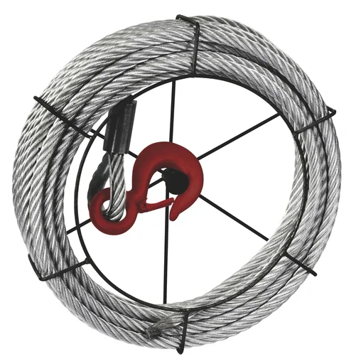 "Pull rope for rope pulling devices, rope length 30 m, payload 800 kg, 8.3 mm diameter. image"