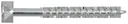 HOX professional wood screws HX countersunk head galvanized 5x100mm HX20 100 pieces