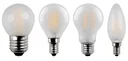 Retro LED lamp drop lamp with 2 watts, E14, warm white, matt