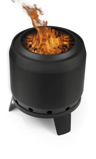 "Smoke-free fire basket, 55 cm, black, approx. 52.5 x 51.5 x 57 cm image"