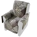 Reversible armchair protector, slipcover "Safari"