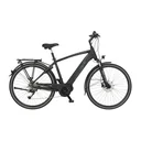 Men's E-Bike Trekking, 28 inches, frame size 50 cm, 9-speed derailleur, matte black, VIATOR 4.1i