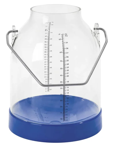 "Milking bucket, 30 liters, blue, handle height 143 mm image"