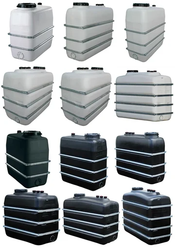 "Space-saving tank 1100 L, white image"
